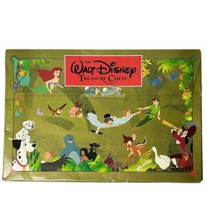 Vintage 1991 Walt Disney Treasure Chest 5 Oversized Books